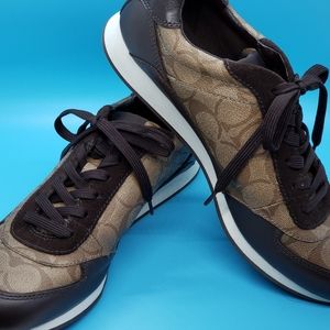 Coach Rebecca sneakers Size 9.5 New w/o tags or box Color is taupe and tan